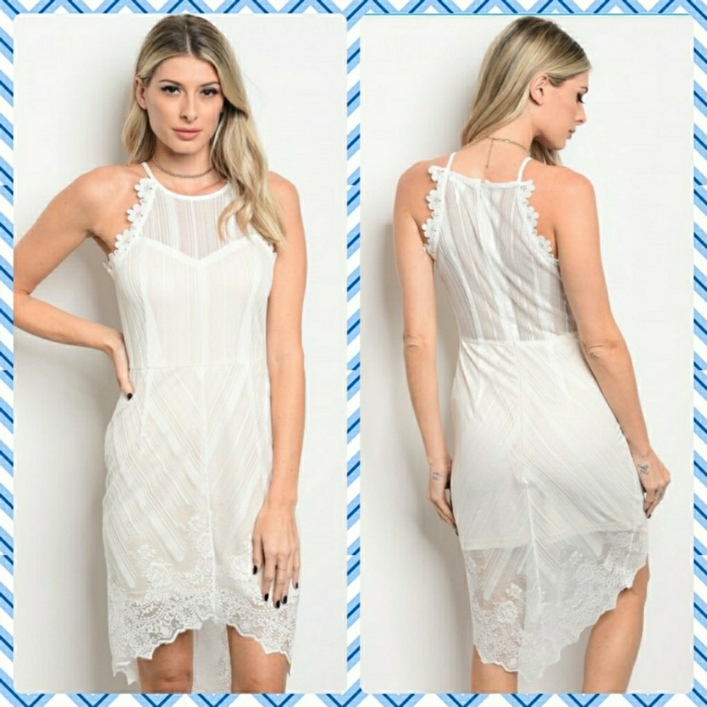 GORGEOUS SOIEBLU LINED IVORY DRESS!